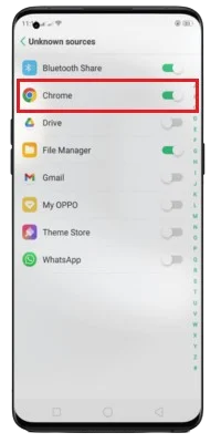 Permitir fontes desconhecidas